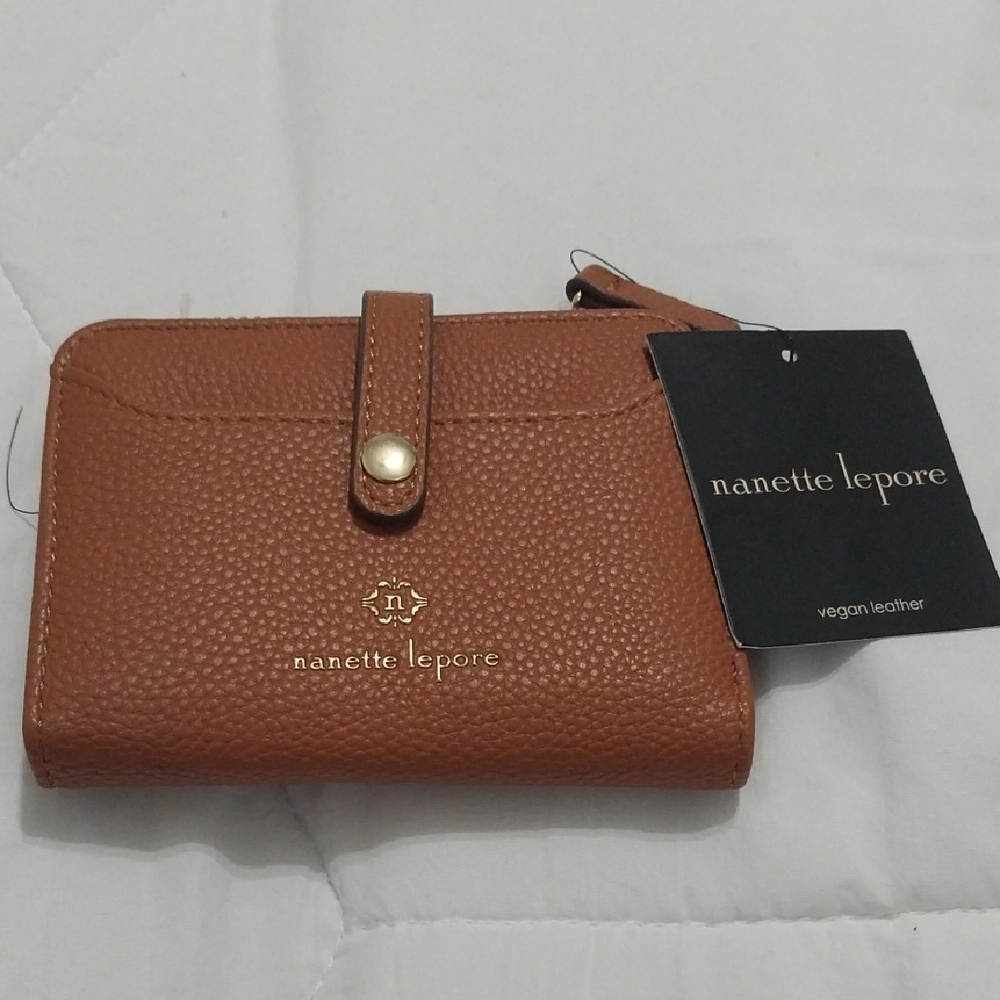 Nanette Lepore Tan Vegan Leather Wallet